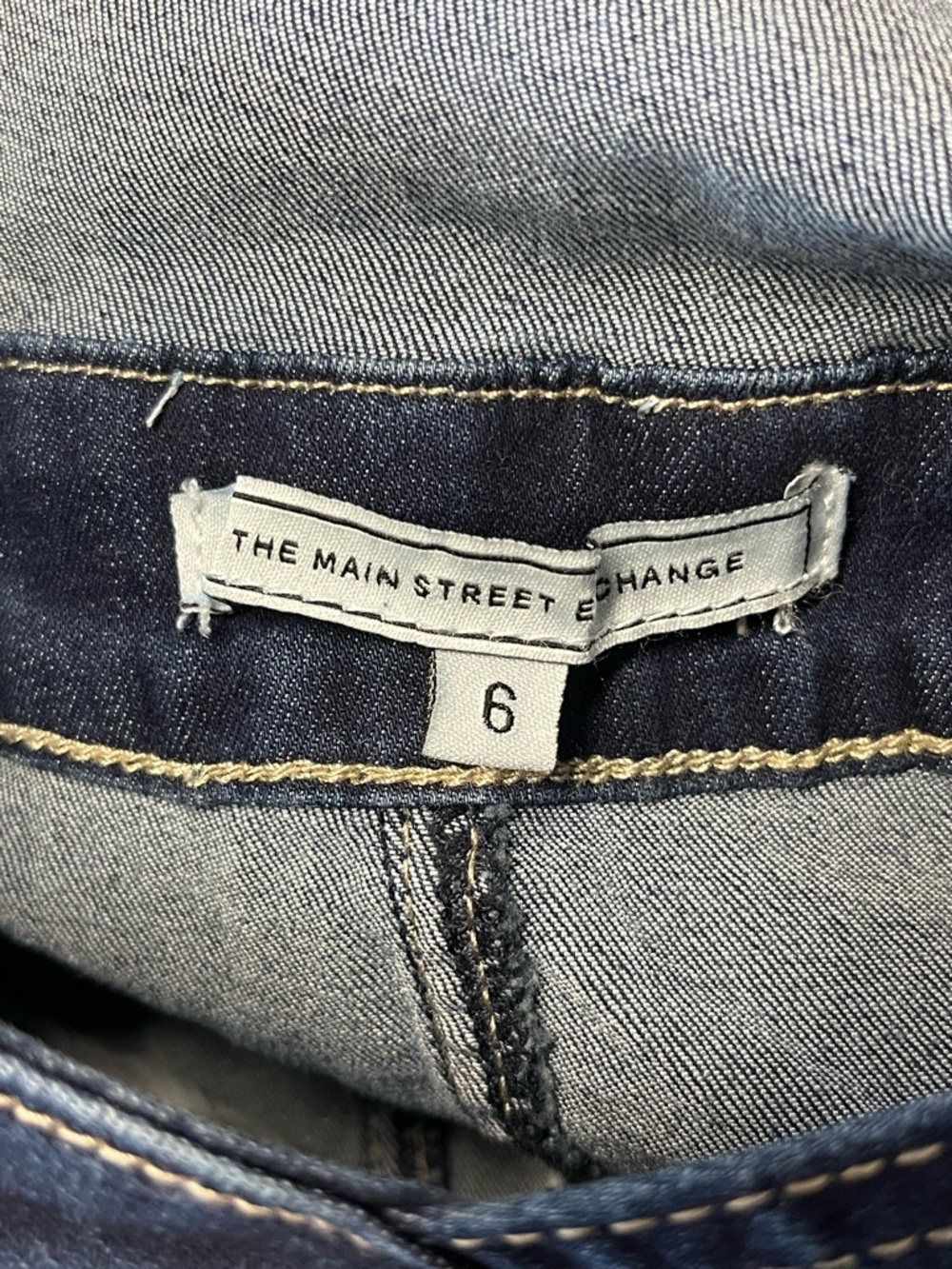 MSE Main street exchange | Dark Blue Overall Jumper‎ Denim Dress 6 - Picture 5 of 5